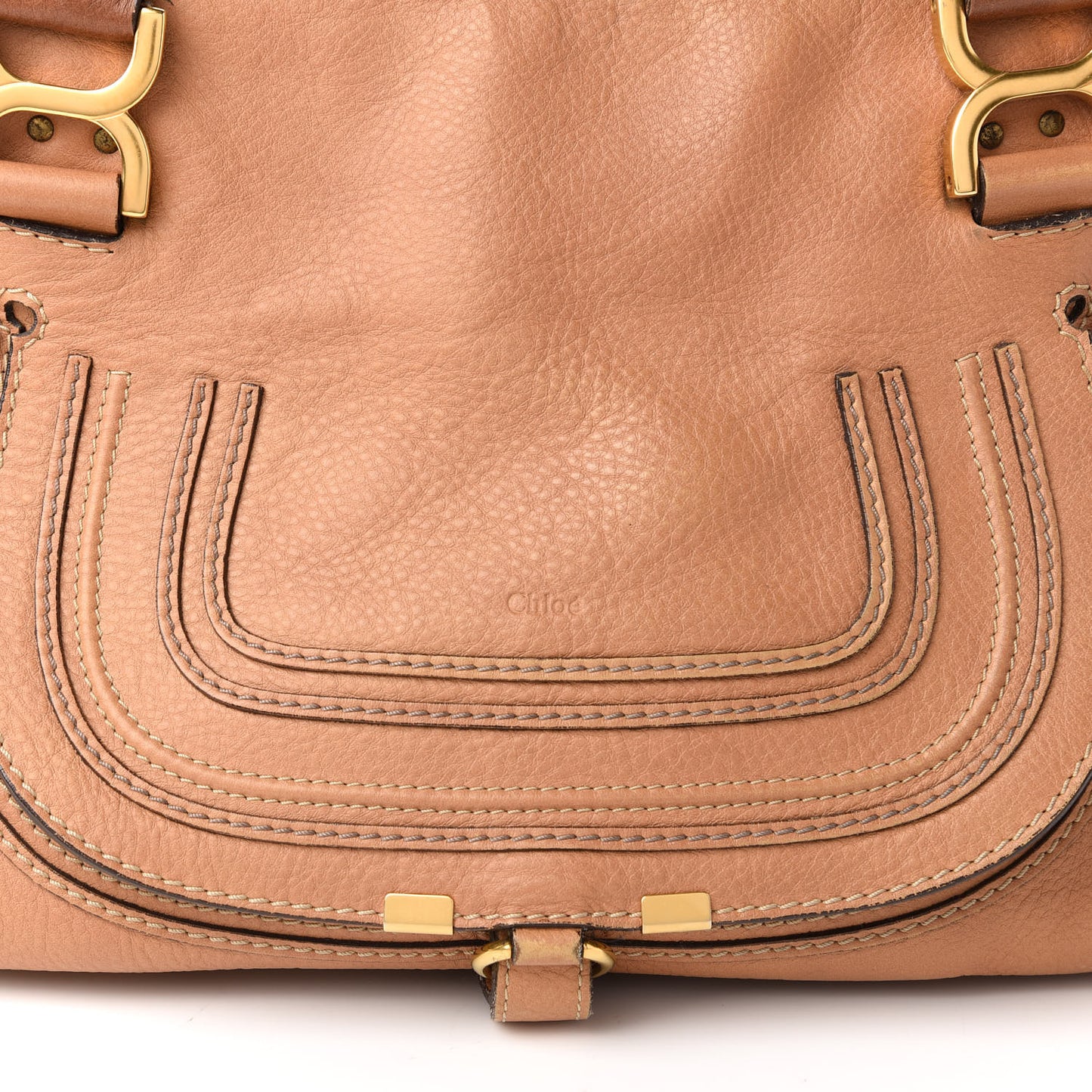 Calfskin Medium Marcie Satchel Nut