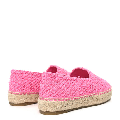 Chanel Tweed Lambskin CC Espadrilles 36 Pink 5 of 10