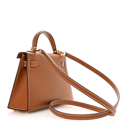 Hermes Epsom Mini Kelly Sellier 20 Gold 3 of 11