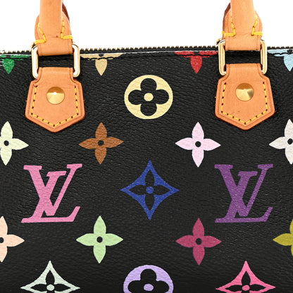 Louis Vuitton Monogram Multicolor Mini Sac HL Speedy Black 7 of 9