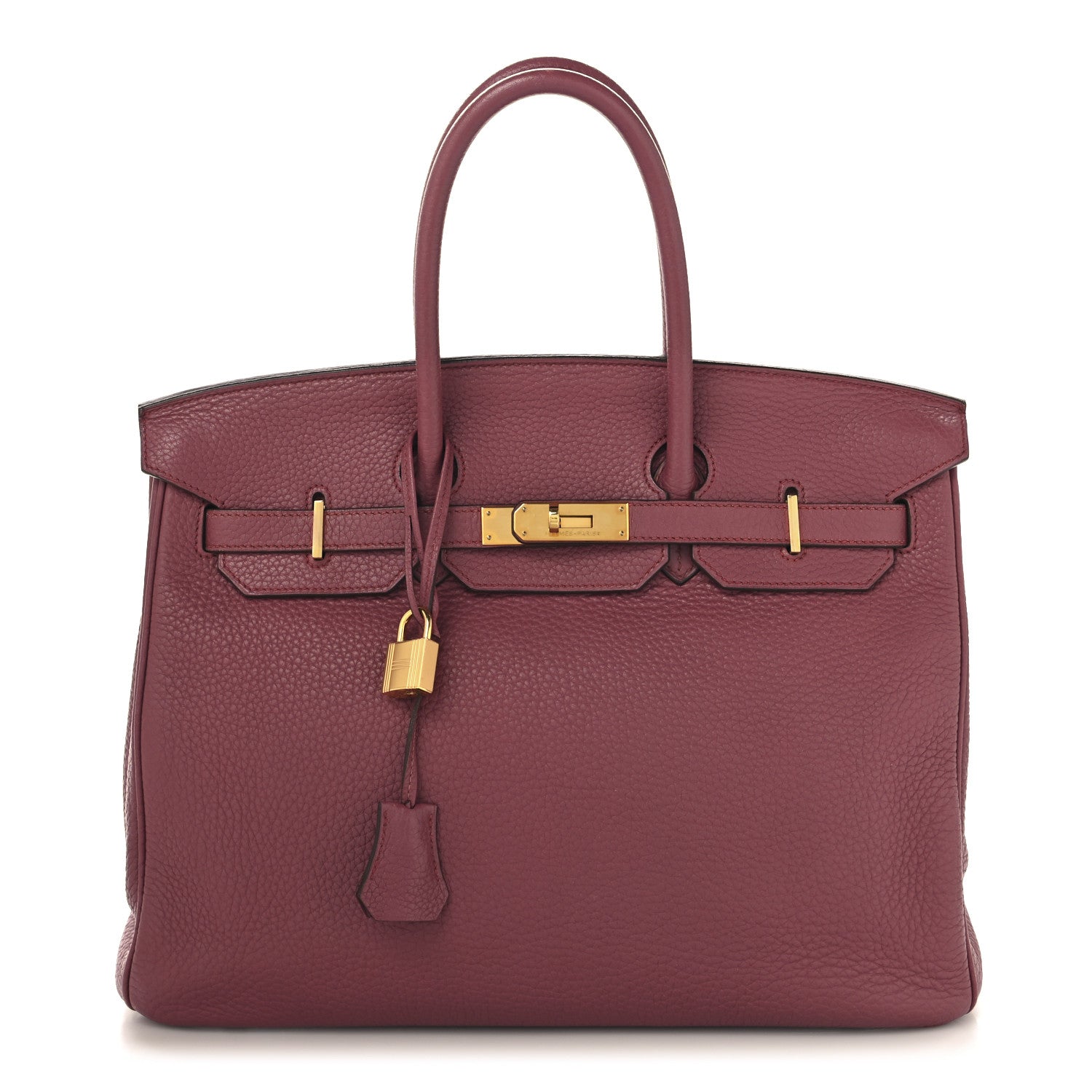 Hermes Taurillon Clemence Birkin 35 Bois de Rose 1 of 15