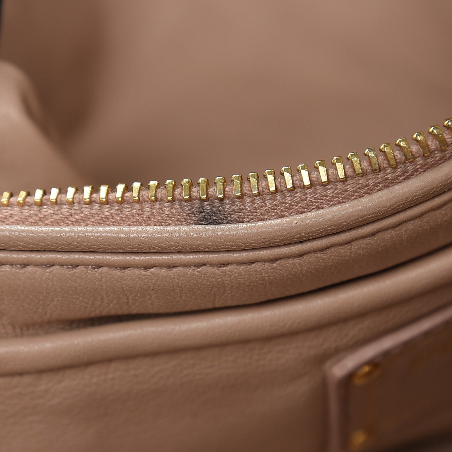 Nappa Gaufre Ruched Clutch Pomice