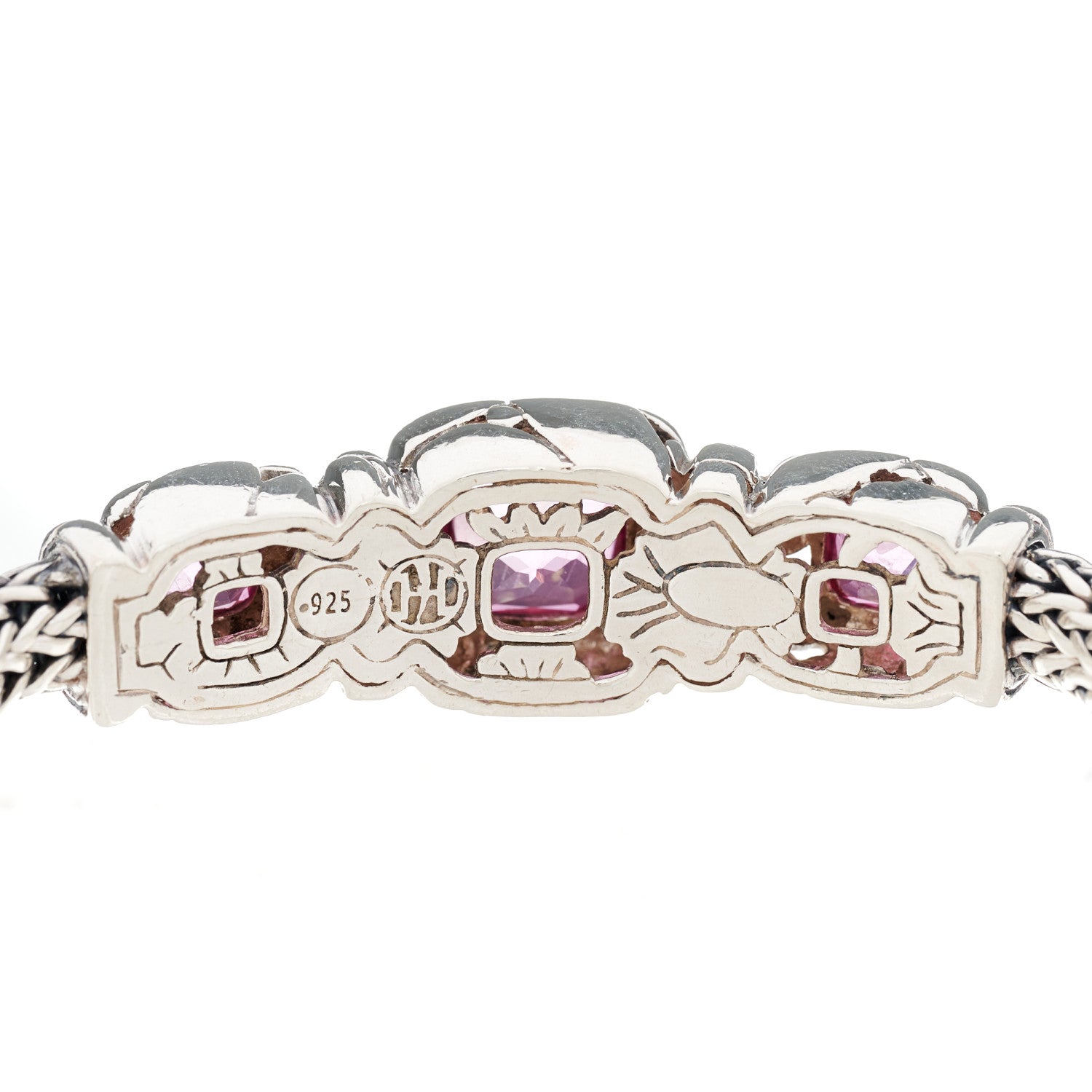 John Hardy Sterling Silver Pink Topaz Batu Kali Bracelet 3 of 4