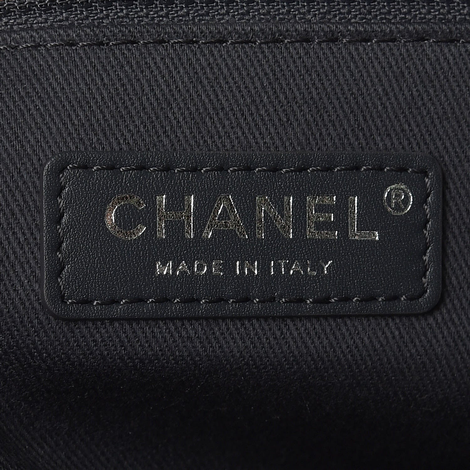 Chanel Lurex Boucle Small Deauville Tote Light Grey 5 of 9