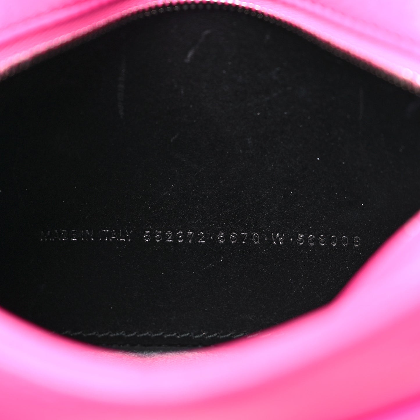 Calfskin Logo XS Everyday Camera Bag Acid Fuchsia Black