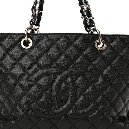 Chanel Caviar Quilted Grand Shopping Tote GST Black 8 of 11