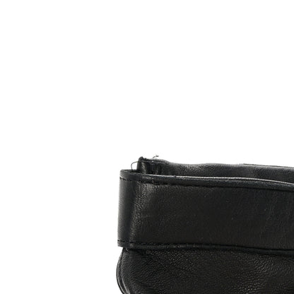 Chanel Lambskin Quilted Turnlock Gloves 7.5 Black 6 of 7