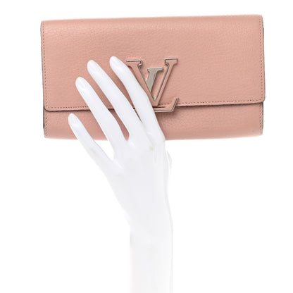 Louis Vuitton Taurillon Capucines Wallet Magnolia 2 of 12