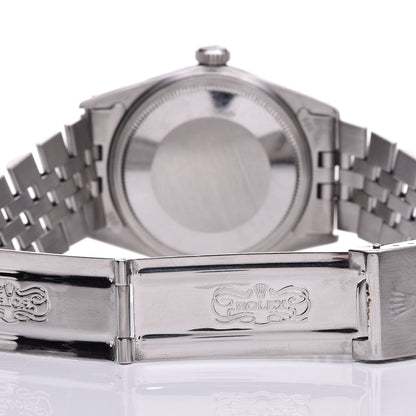 Rolex Stainless Steel 18K White Gold 36mm Oyster Perpetual Datejust Watch Silver 16234 6 of 7