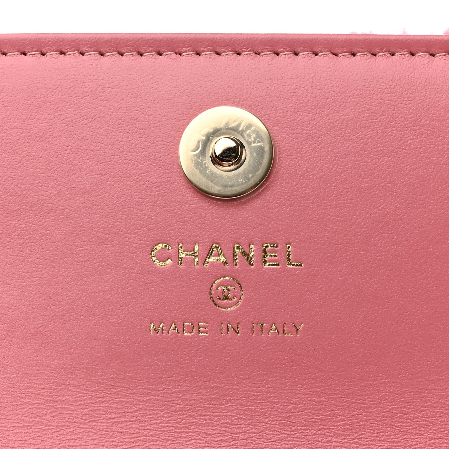 Tweed Quilted Flap Chain Waist Bag Pink