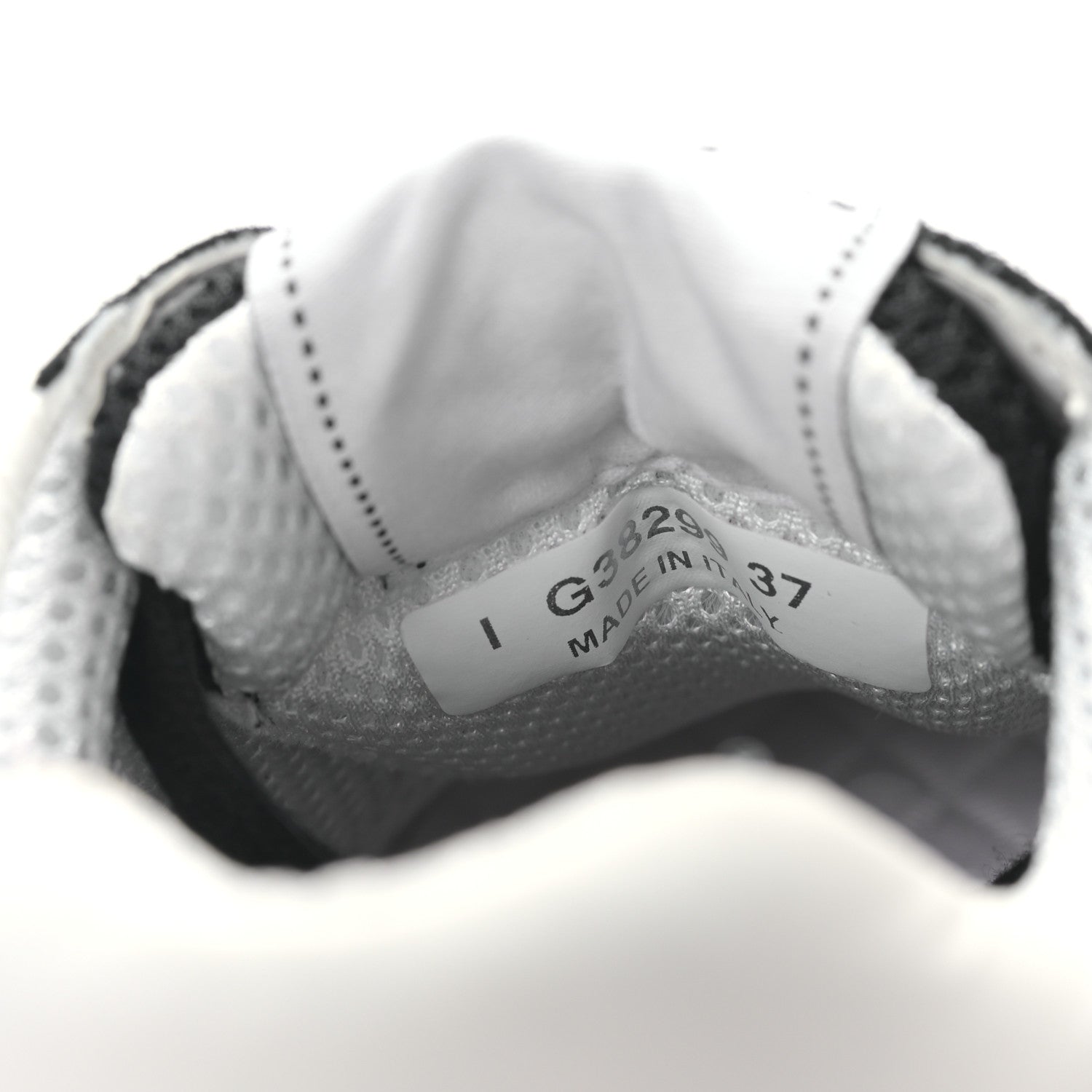Chanel Mesh Suede Grained Calfskin Womens CC Sneakers 37 Black White 8 of 8