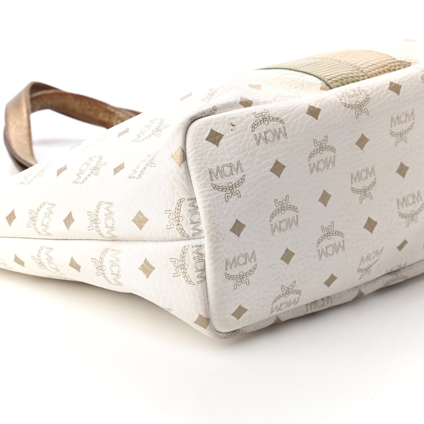 Visetos Striped Princess Lion Shoulder Bag White