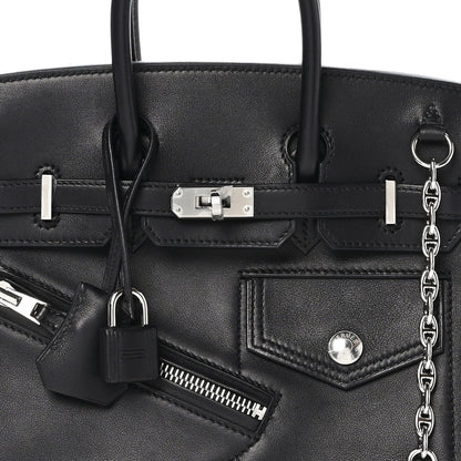 Hermes Veau Volupto Rock Birkin 25 Black 9 of 13