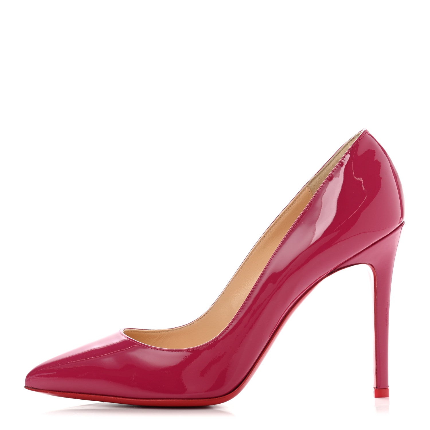 Christian Louboutin Patent Pigalle Follies 100 Pumps 38.5 Loulou 1 of 7