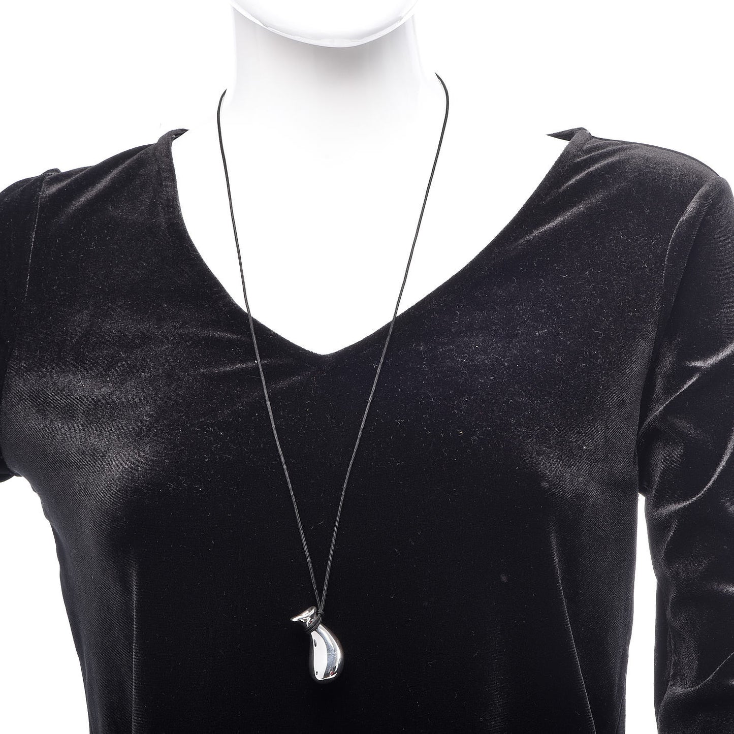 Sterling Silver Silk Elsa Peretti Bottle Jug Pendant Necklace