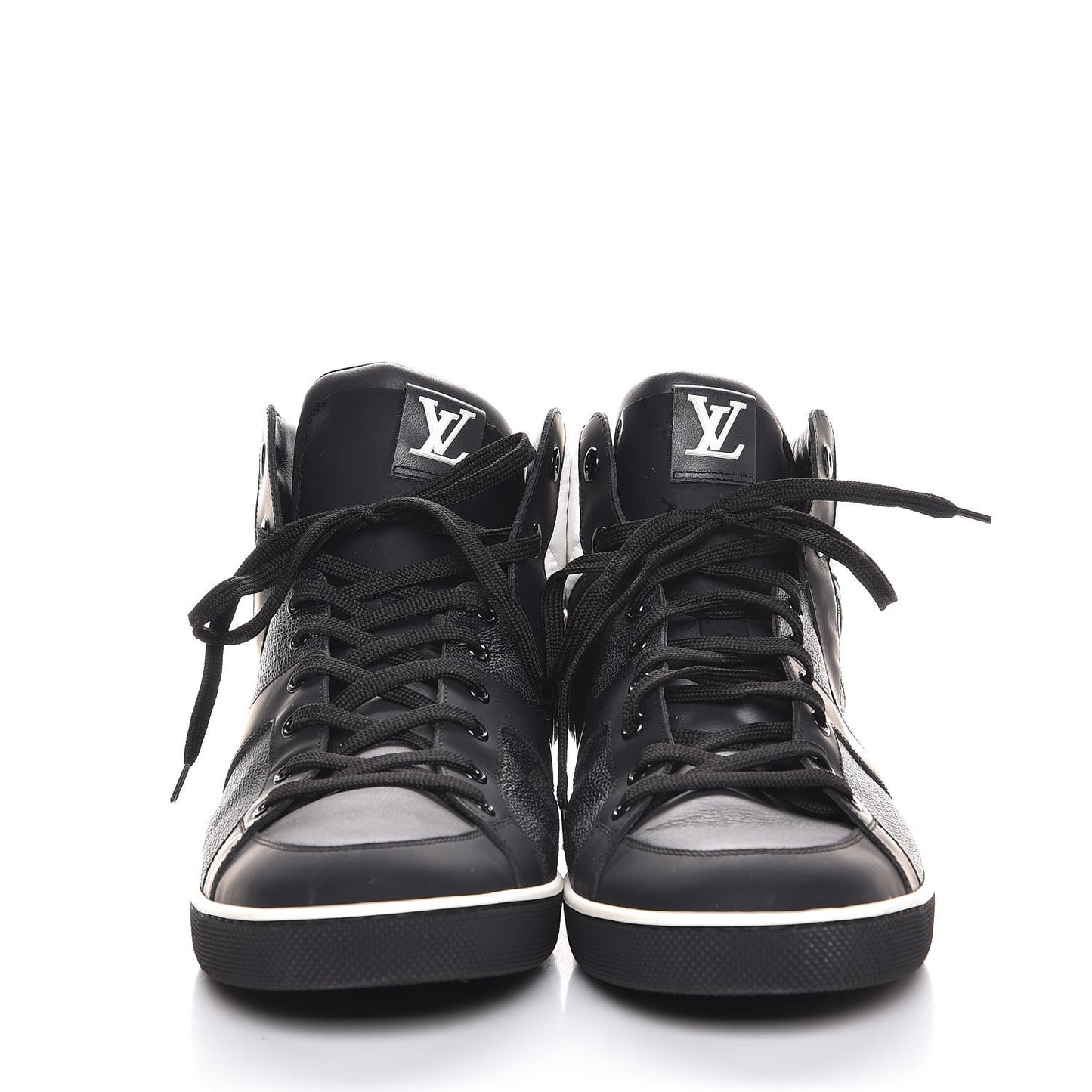 Calfskin Damier Graphite Heroes High Top Sneakers 11
