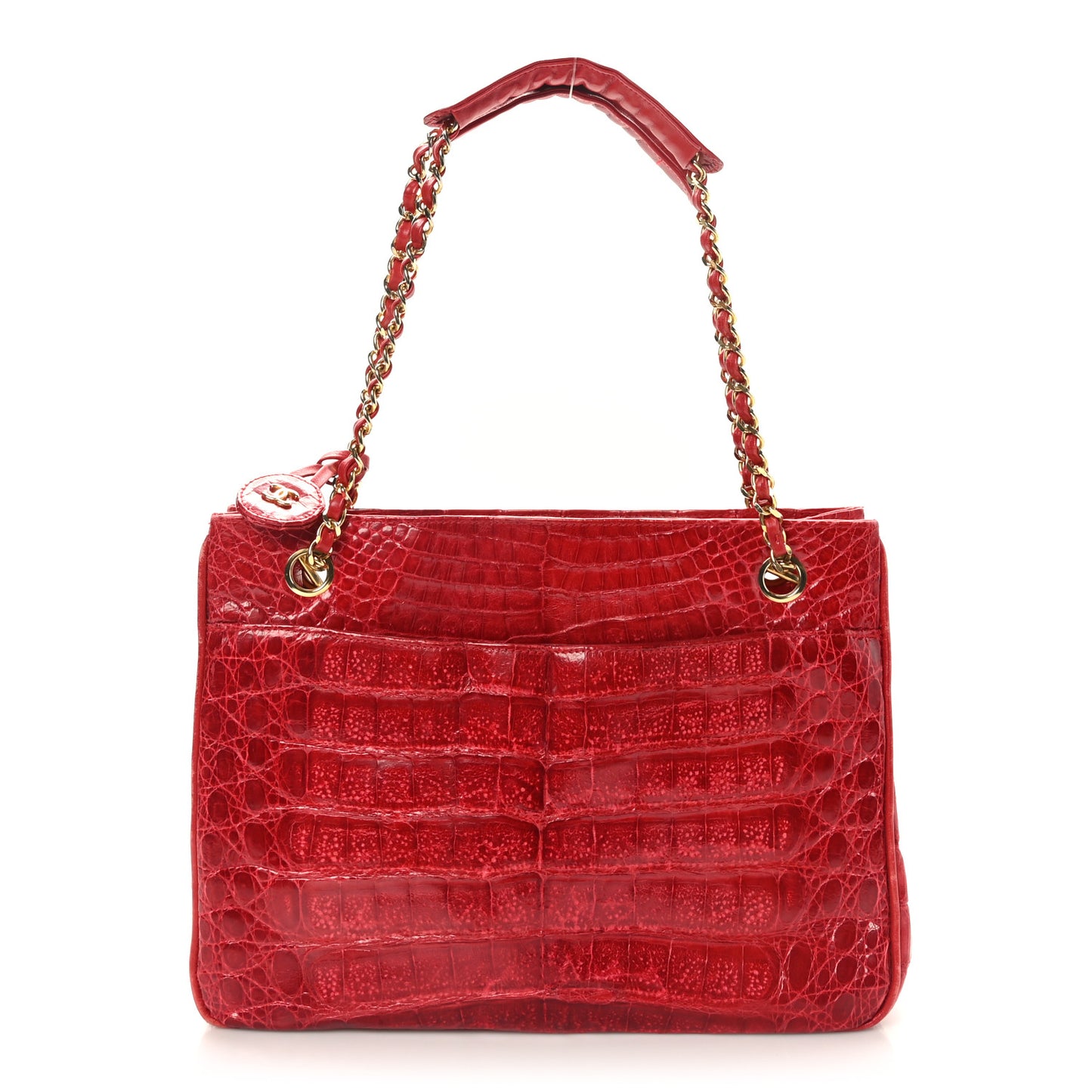 Alligator Shoulder Bag Red