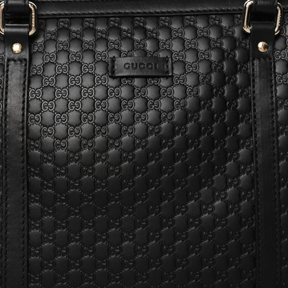 Gucci Soft Microguccissima Small Zippered Satchel Black 8 of 10