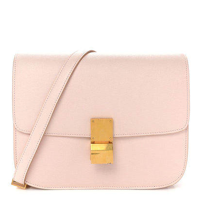 Celine Liege Calfskin Medium Classic Box Flap Bag Pale Pink 1 of 14