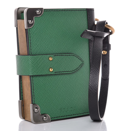 Prada Saffiano Cahier Trick Notebook Biliardo Black 3 of 8