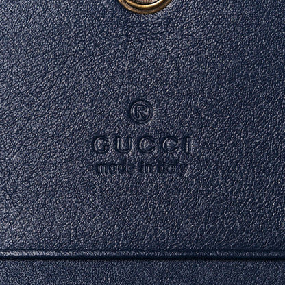 Gucci Canvas Flora Floral Trapuntata Zumi Card Case Wallet Great White Multicolor Blue Agata 7 of 8