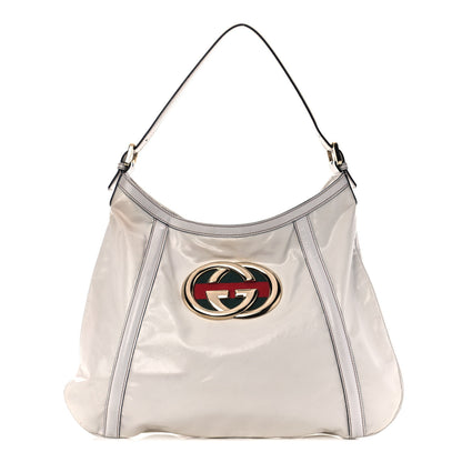 Gucci Dialux Medium Britt Shoulder Bag Off White 1 of 14