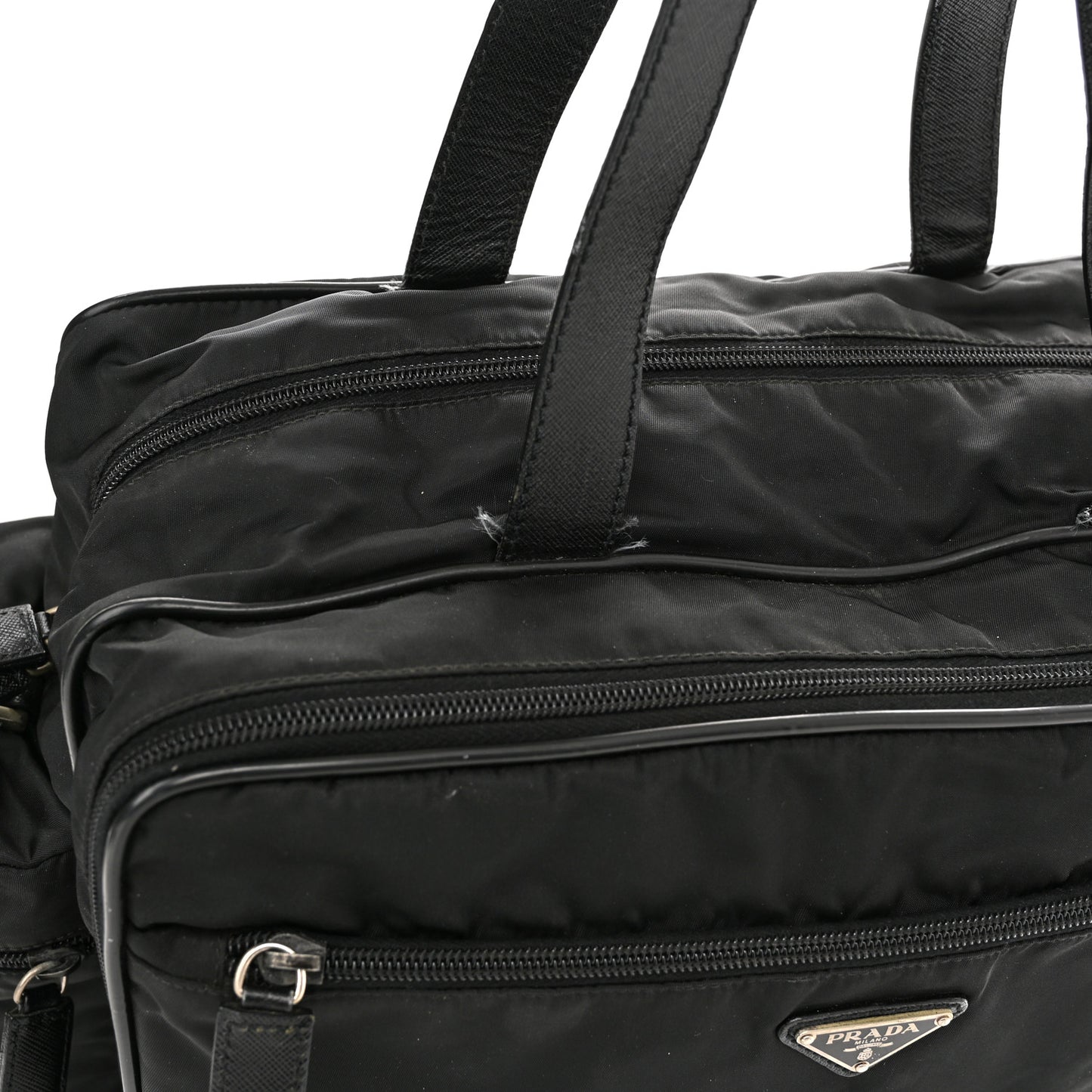 Tessuto Nylon Travel Briefcase Black