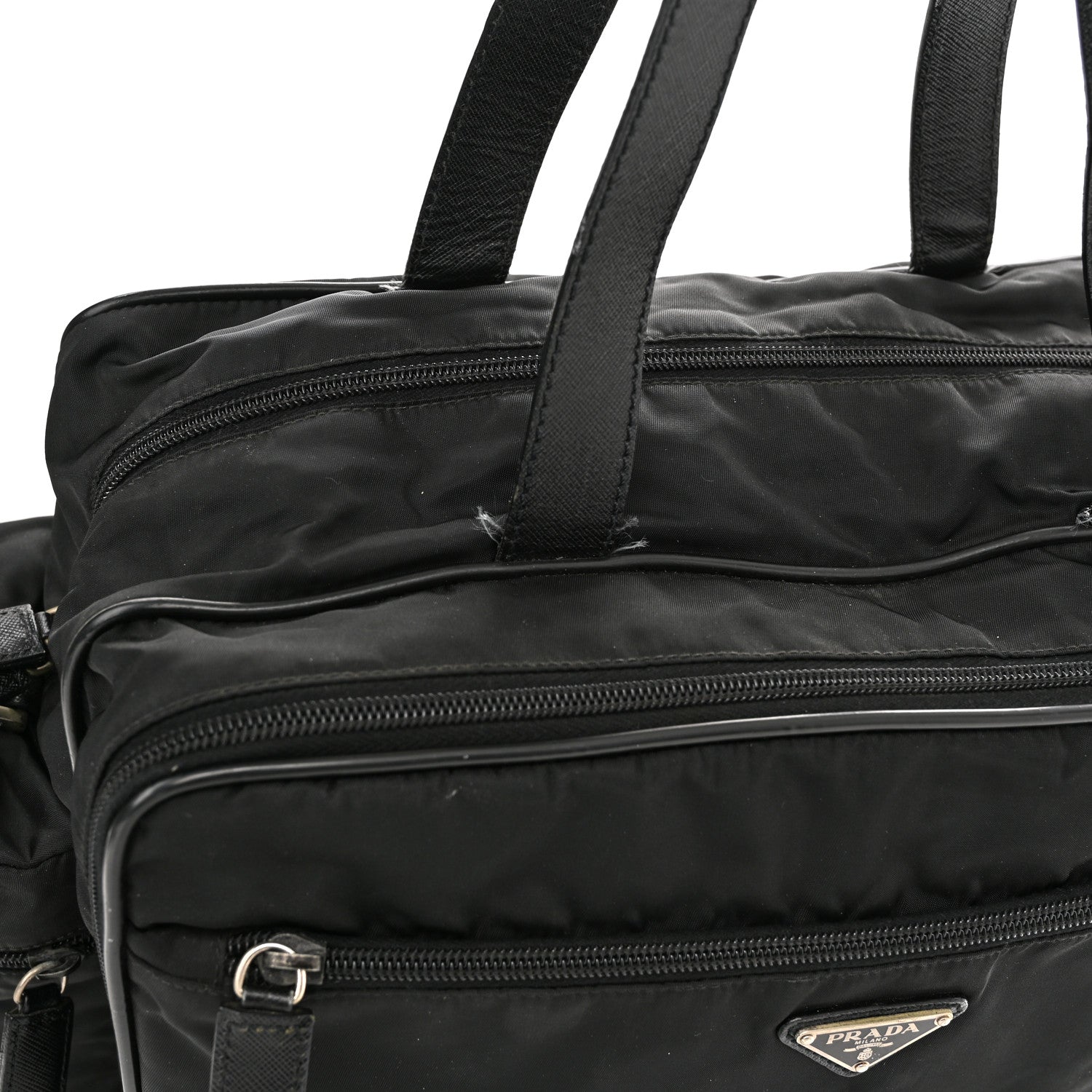 Prada Tessuto Nylon Travel Briefcase Black 14 of 18