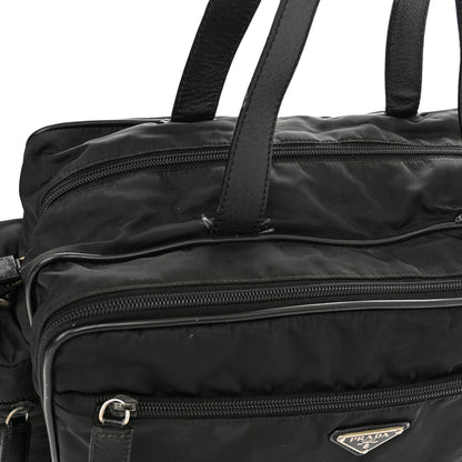 Prada Tessuto Nylon Travel Briefcase Black 14 of 18