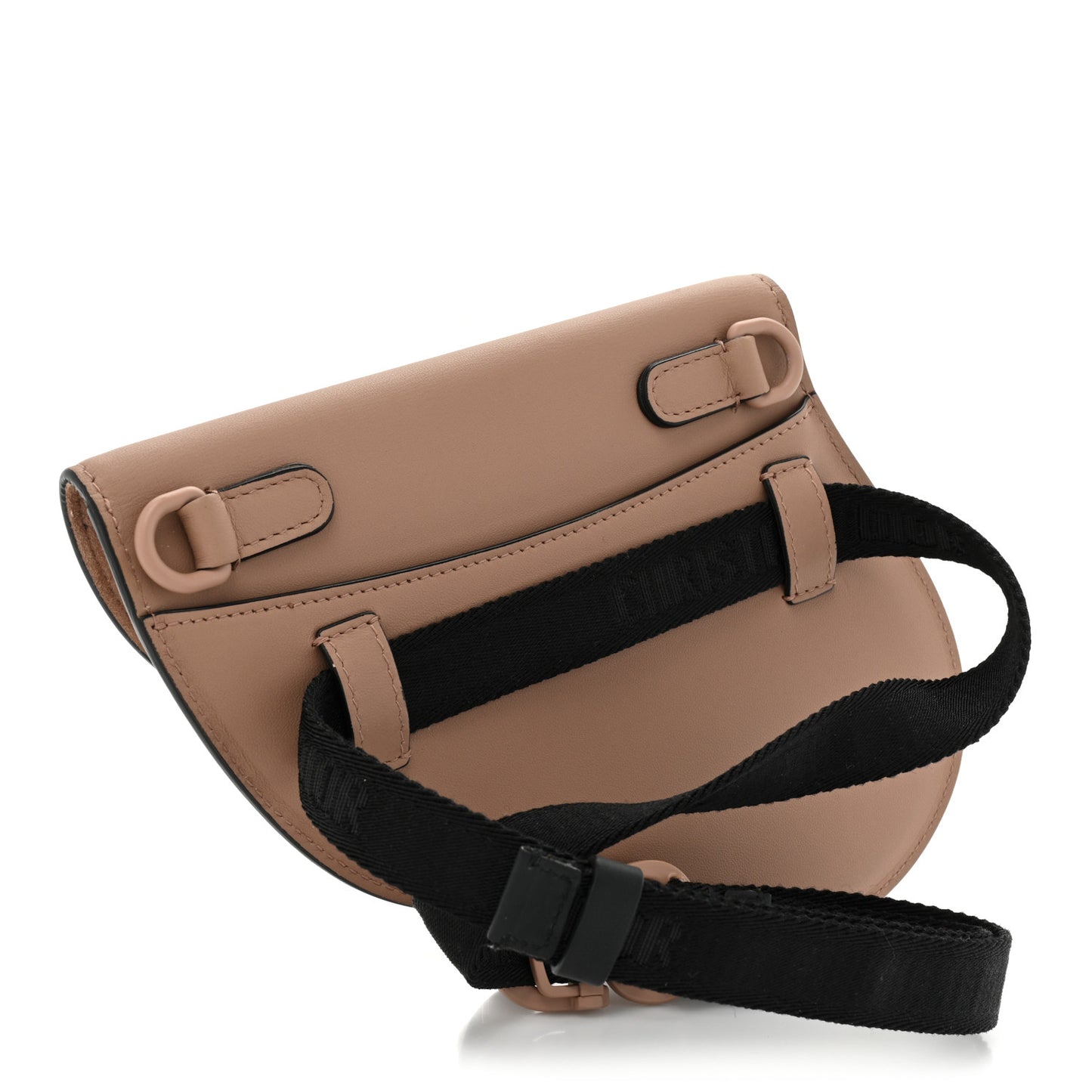 Ultra Matte Calfskin Saddle Belt Bag Rose Des Vents