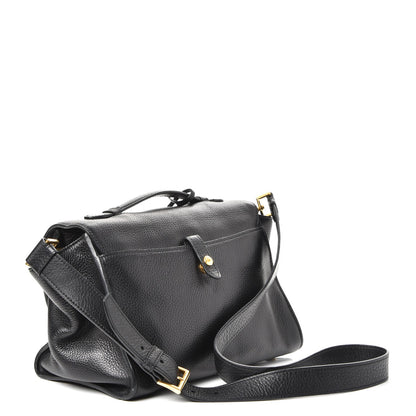 Prada Vitello Daino Sound Twin Pocket Satchel Black 3 of 8