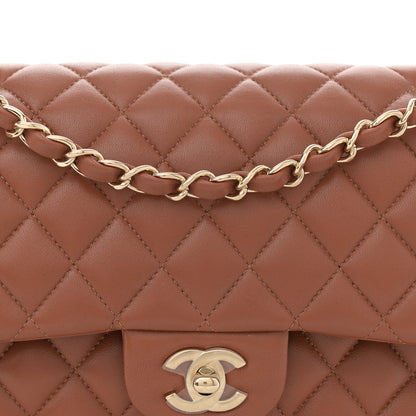 Chanel Lambskin Quilted Medium Double Flap Brown 8 of 11