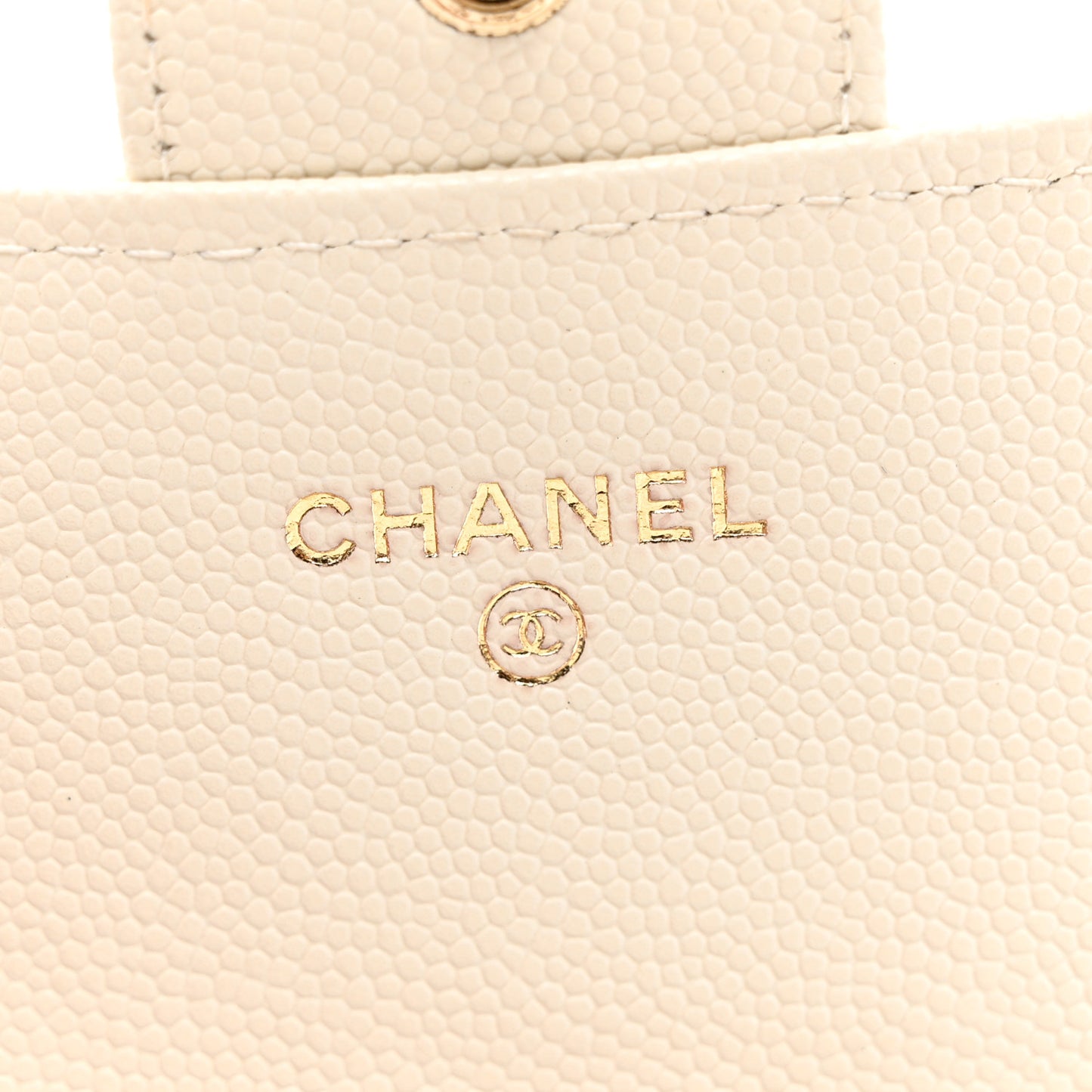 Caviar Quilted Medium Flap Wallet White