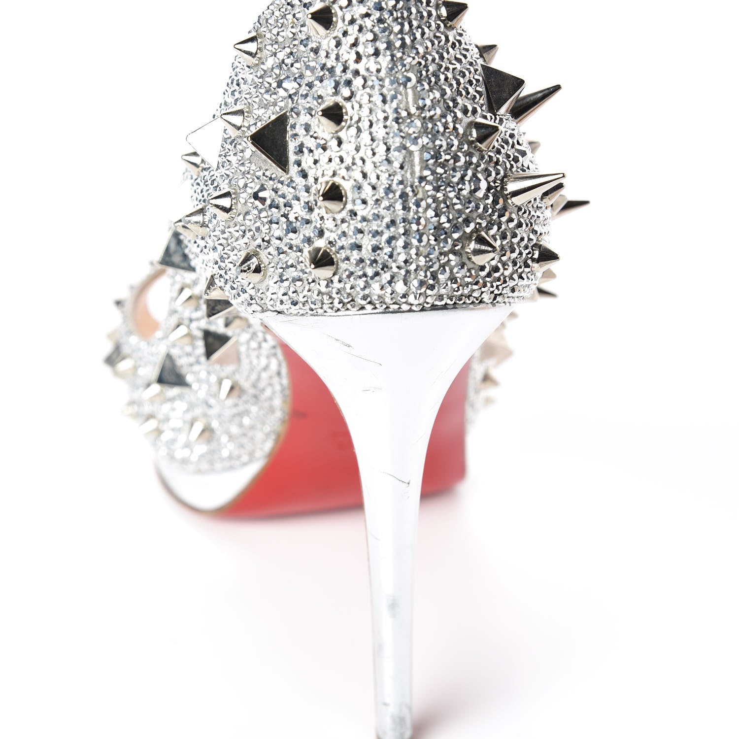 Christian Louboutin Strass Very Mix 150 Pumps 41.5 Silver 14 of 25