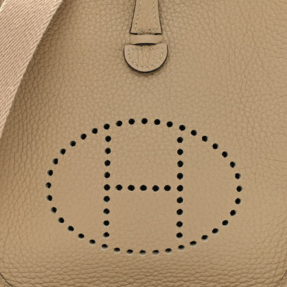 Hermes Taurillon Clemence Amazone Evelyne TPM Beige Marfa 8 of 12