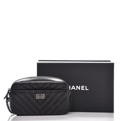 Chanel Aged Calfskin Chevron Mini Reissue Camera Case So Black 8 of 8