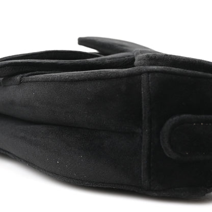 Christian Dior Velvet Crystal Mini Saddle Bag Black 10 of 10