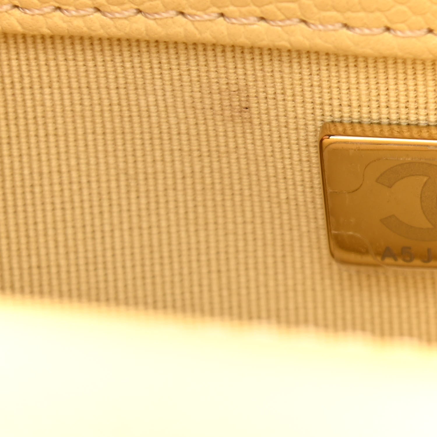 Chanel Caviar Quilted Small Boy Flap Yellow 6 of 9