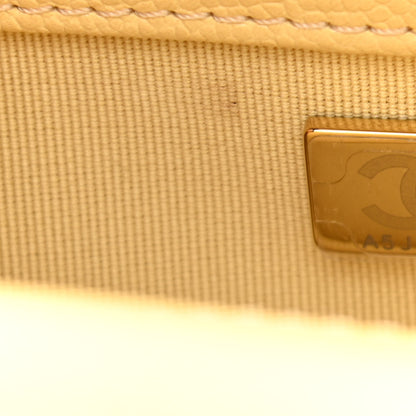 Chanel Caviar Quilted Small Boy Flap Yellow 6 of 9