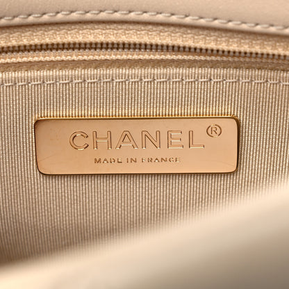 Chanel Lambskin Quilted Large Chanel 19 Flap Light Beige 6 of 10