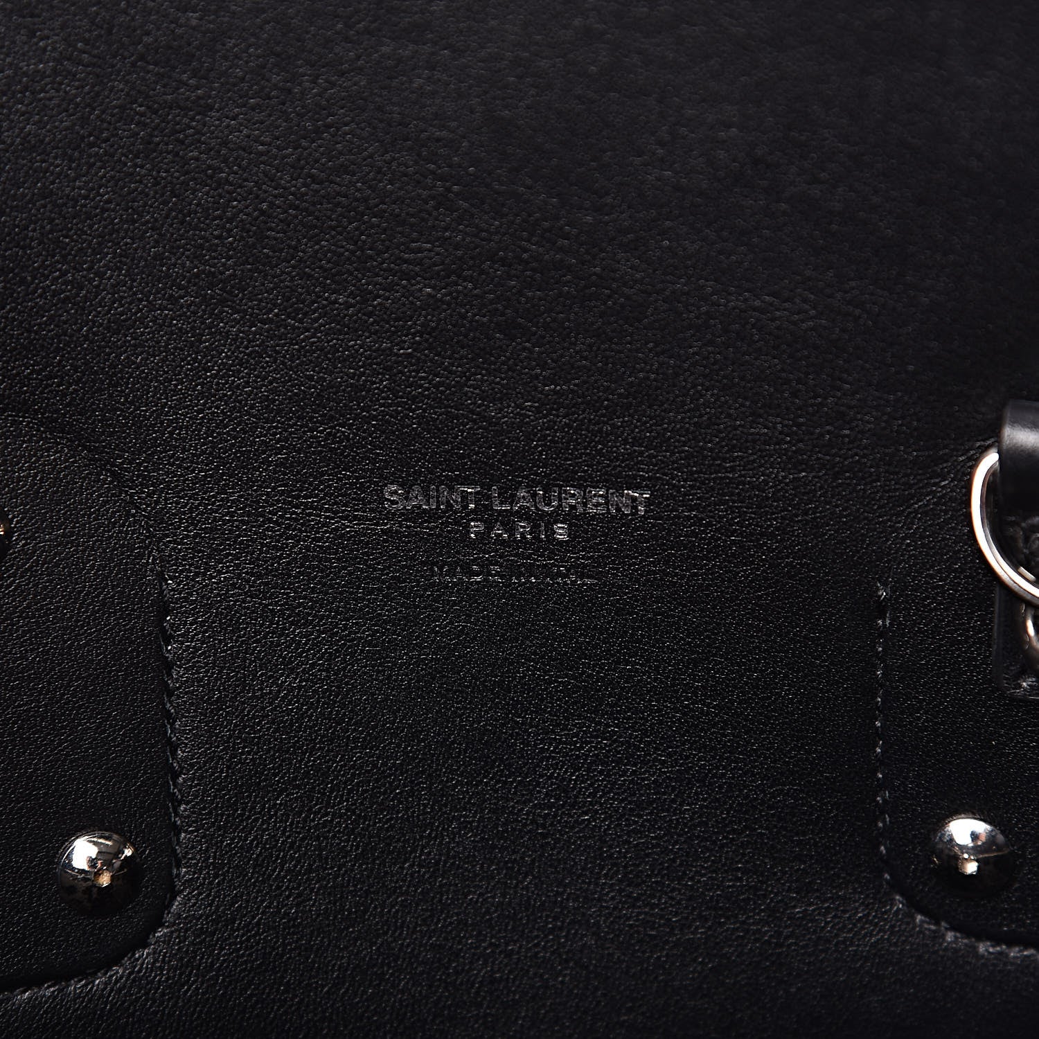 Saint Laurent Grained Calfskin Embossed Python Small Sac De Jour Black 6 of 10