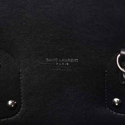 Saint Laurent Grained Calfskin Embossed Python Small Sac De Jour Black 6 of 10