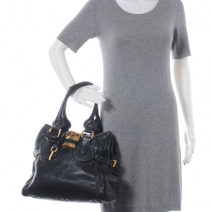 Chloe Leather Paddington Tote Black 2 of 8