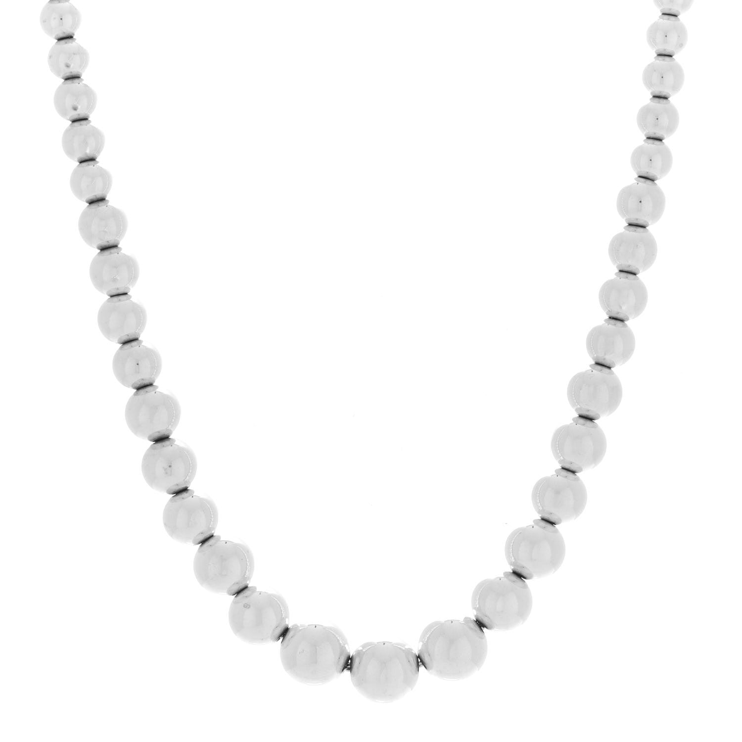 Tiffany Sterling Silver HardWear Graduated Ball Necklace 1 of 7