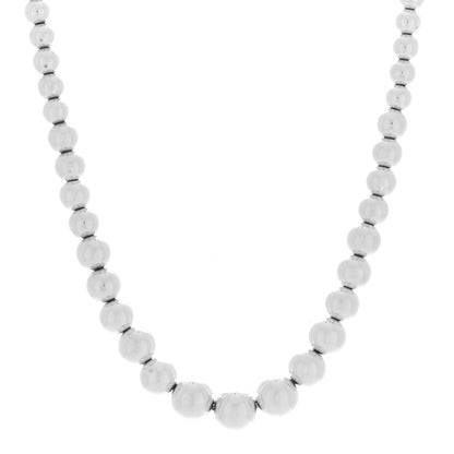 Tiffany Sterling Silver HardWear Graduated Ball Necklace 1 of 7