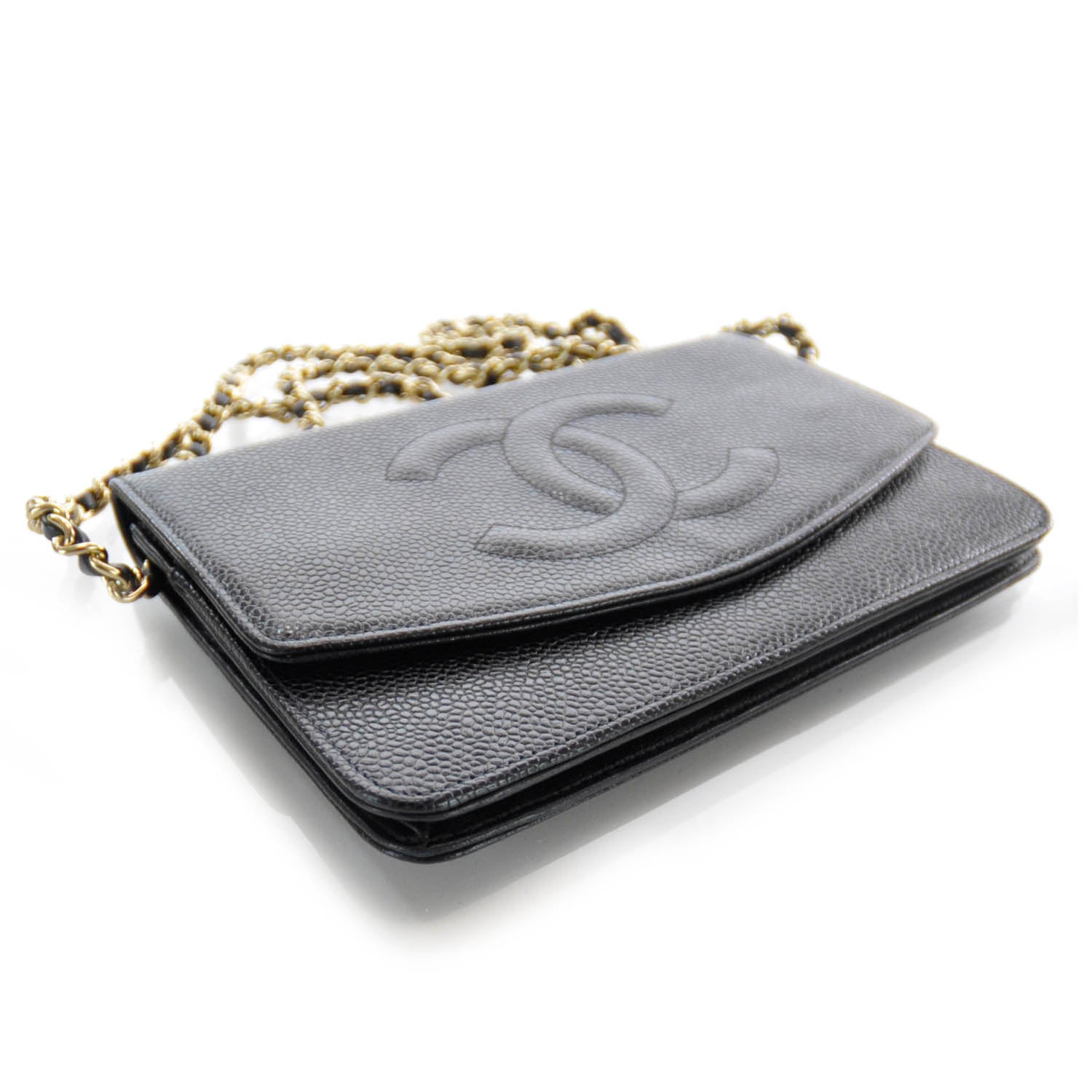 Chanel Caviar Wallet on Chain WOC Black 4 of 8