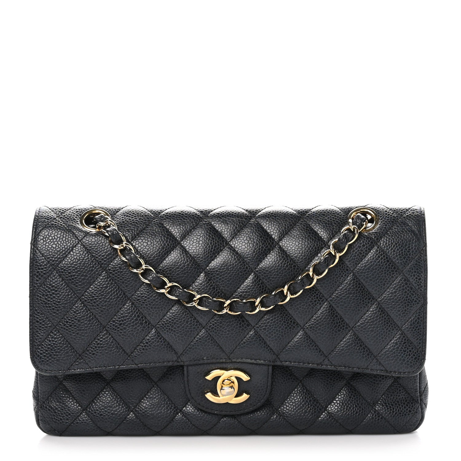 Chanel Caviar Quilted Medium Double Flap Black 1 of 10