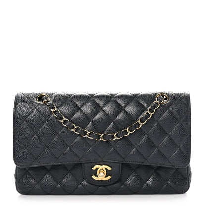 Chanel Caviar Quilted Medium Double Flap Black 1 of 10