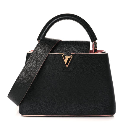 Louis Vuitton Taurillon Capucines BB Black Pink 1 of 8