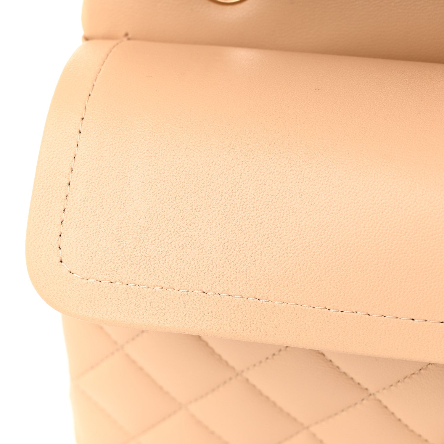 Chanel Lambskin Quilted Small Double Flap Beige 11 of 12